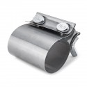 50/53/57/60/63/70/76mm Butt Joint Band Exhaust Pipe Clamp T304 Stainless Steel