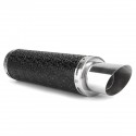 50mm Universal Motorcycle Carbon Fiber Exhaust Muffler Pipe Tip with Silencer