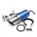 50mm/2in Motorcycle Exhaust System Stainless Steel Short Carbon Fiber For GY6 49cc 50cc 125cc 150cc 200cc 4 Stroke Scooter