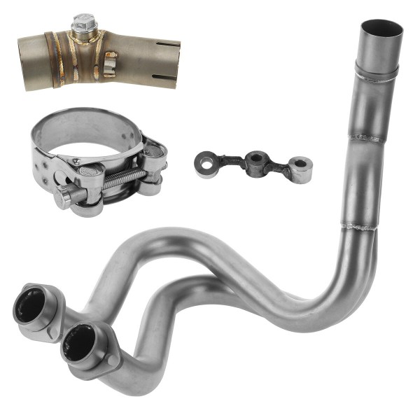 51mm Exhaust Muffler Header Mid Pipe For Kawasaki ER-6N ER-6F ER6F