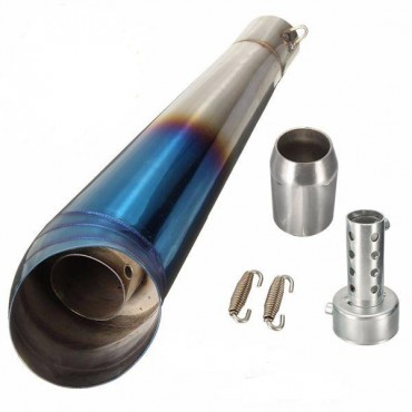 51mm Motorcycle Scooter GP Stainelss Exhaust Muffler Pipe Tip Slip on Street Bike