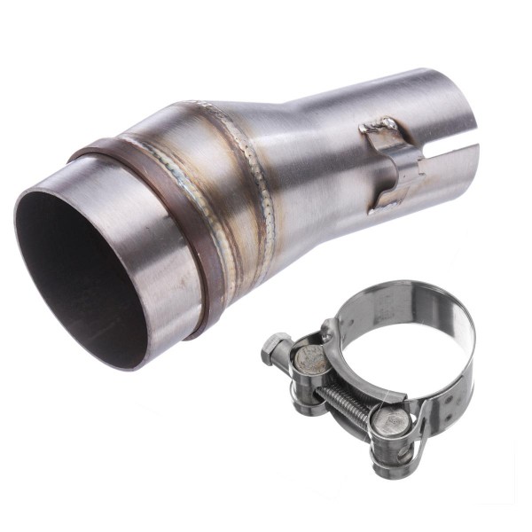 51mm To 35mm Motorcycle Stainless Exhaust Muffler Pipe Adapter Connector Polished 2inch