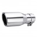 54mm-76mm Car Rear Exhaust Pipe Tail Muffler Tip Round Stainless Steel Universal
