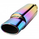 55mm Stainless Steel Exhaust Pipe Racing Muffler Tip Universal