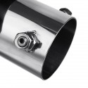 63mm Adjustable Angle Car Exhaust Muffler Pipe Tip Cover 100% Carbon Fiber Matte Black