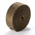 Exhaust Pipe Heat Insulation Cloth Fiber Glass Roll Titanium Temperature Header