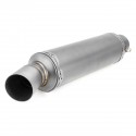 Inlet 36-51mm Motorcycle Exhaust Tail Tip Pipe Muffler Stainless Steel Modified Universal Titanium