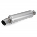 Inlet 36-51mm Motorcycle Exhaust Tail Tip Pipe Muffler Stainless Steel Modified Universal Titanium