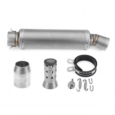 Inlet 36-51mm Motorcycle Exhaust Tail Tip Pipe Muffler Stainless Steel Modified Universal Titanium