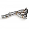 Motorcycle Exhaust Cut Mid Link Pipe For Yamaha YZF R6 Middle Pipe Connector 2006-2019