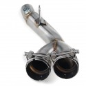 Motorcycle Exhaust Cut Mid Link Pipe For Yamaha YZF R6 Middle Pipe Connector 2006-2019