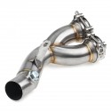 Motorcycle Exhaust Cut Mid Link Pipe For Yamaha YZF R6 Middle Pipe Connector 2006-2019