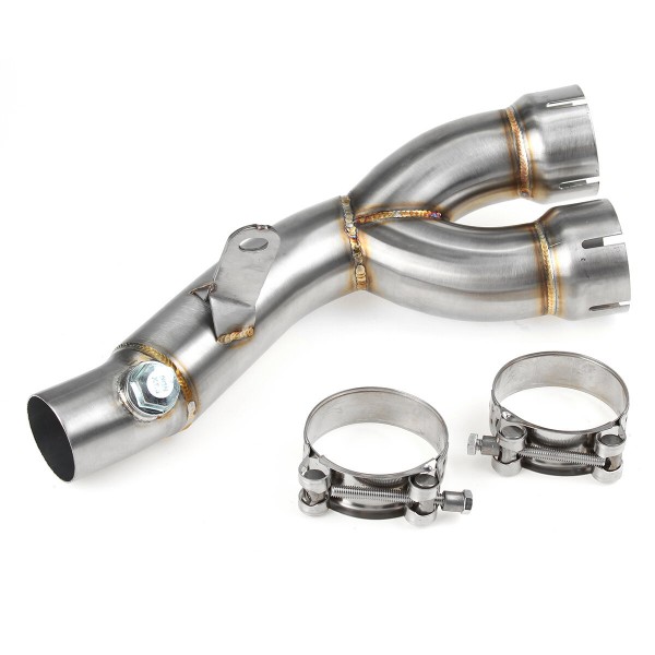 Motorcycle Exhaust Cut Mid Link Pipe For Yamaha YZF R6 Middle Pipe Connector 2006-2019