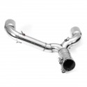 Motorcycle Exhaust Mid Pipe Muffler Link Adapter Silencer For Suzuki GSR400 GSR600 BK400