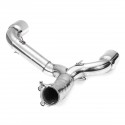 Motorcycle Exhaust Mid Pipe Muffler Link Adapter Silencer For Suzuki GSR400 GSR600 BK400