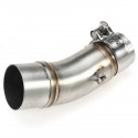 Motorcycle Mid Exhaust Middle Muffler Pipe Link Without Exhaust Slip-On Escape For Kawasaki Ninja400 Ninja 400 Z400 2018 2019
