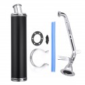Motorcycle Performance Exhaust Muffler Pipe Scooter For GY6 150cc 125cc Aluminum Blcak