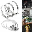 Multi-purpose Pipe Clamps Hose Clips Stainless Steel For Motorcycle Exhaust Pipe Faucet