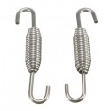Pair 64mm Stainless Steel Muffler Exhaust Pipe Spring For Motorcycle ATV