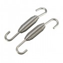 Pair 64mm Stainless Steel Muffler Exhaust Pipe Spring For Motorcycle ATV