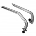 Slash Cut Full Exhaust System Pipe with Silencer For Honda STEED VLX400 VLX600