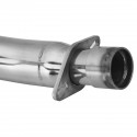 Slash Cut Full Exhaust System Pipe with Silencer For Honda STEED VLX400 VLX600