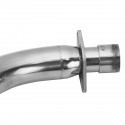Slash Cut Full Exhaust System Pipe with Silencer For Honda STEED VLX400 VLX600