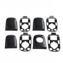 8Pcs Car Gloss Black Left & Right Door Handle Cap For Peugeot 307 / C2 C3 2003-2009