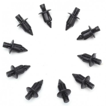 10pcs 6mm Plastic Rivet Fairing Trim Panel Fastener Clips For Honda Yamaha