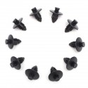 20pcs 8mm Rivets Trim Panel Fairing Clips Plastic Black For Suzuki Bumpers Sills Motorcycle 09409073085PK