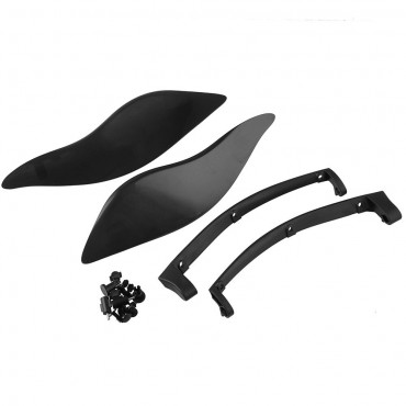 Motorcycle Side Wings Wind Air Deflector Modified Windshield Fairing Side Cover Shield Compatible For Touring Street Glide 2014-2016