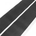4Pcs 3D Carbon Fiber Pattern Car Door Plate Sill Scuff Cover Anti Scratch Strip Trunk Mat