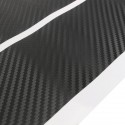 4Pcs 3D Carbon Fiber Pattern Car Door Plate Sill Scuff Cover Anti Scratch Strip Trunk Mat