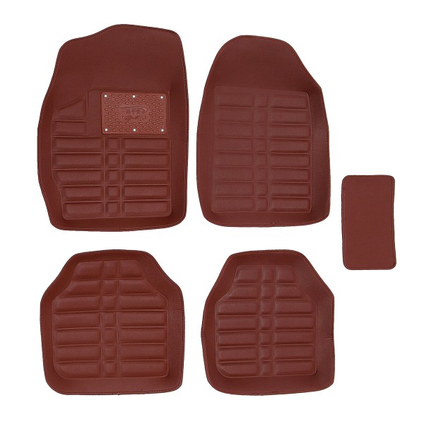 5Pcs/Set Car Floor Mats Front Rear Liner Waterproof Universal Vehicle Carpets