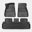 Black TPE Waterproof Car Floor Mat for Tesla Model 3 All-Weather Fits