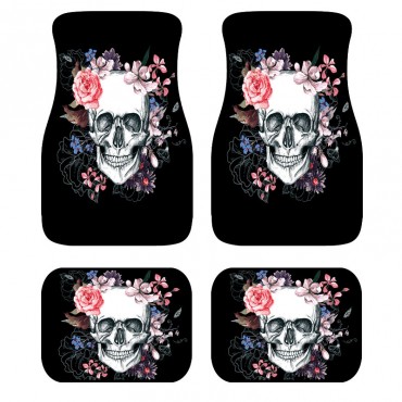 Car Mats Rubber Black Universal Fit Non Slip Dustproof 3D
