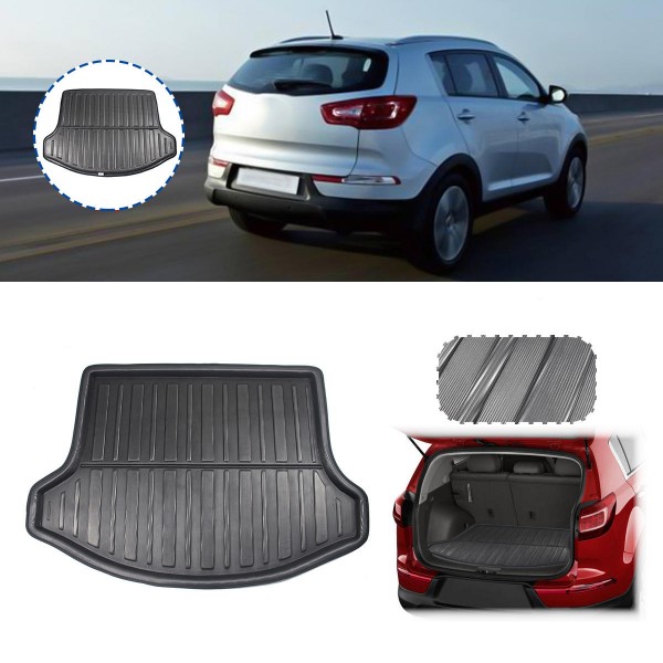 Car Rear Trunk Cargo Liner Mat For Kia Sportage SL 2011-2015 3rd Gen Only