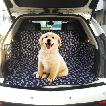 Oxford Cat Claws Pattern Car Pet Trunk Mat Waterproof Anti-dirty Cargo Seat Cover