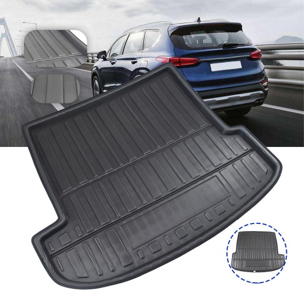 Waterproof Anti-Scratch Chemical Resistant Car Rear Trunk Mat for Hyundai Santa Fe 2019