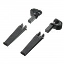 1inch 1-1/4inch Universal Motorcycle Black Clamp On Foot Pegs For Haley/Honda