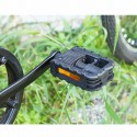 Black 9/16inch 14mm Bicycle Pedals Aluminum Plastic Reflective Road Mountain Bike