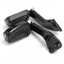 Pair Passenger Sport Foot Pegs Mounting Brackets Black Aluminum For Harley