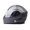 BM2-S DOT 500M bluetooth Intercom Motorcycle Helmet Smart Music 3 Rider Interphon With FM Radio