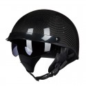 GXT 510 DOT Motorcycle Half Face Helmet Carbon Fiber Open Face Vintage Moto Chopper Scooter Racing Motorbike Helmets