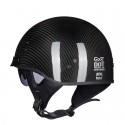 GXT 510 DOT Motorcycle Half Face Helmet Carbon Fiber Open Face Vintage Moto Chopper Scooter Racing Motorbike Helmets