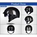 GXT 510 DOT Motorcycle Half Face Helmet Carbon Fiber Open Face Vintage Moto Chopper Scooter Racing Motorbike Helmets