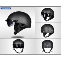 GXT 510 DOT Motorcycle Half Face Helmet Carbon Fiber Open Face Vintage Moto Chopper Scooter Racing Motorbike Helmets