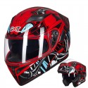 GXT 902 DOT Motorcycle Full Face Helmet Flip up Motocross Double Lens Racing Riding