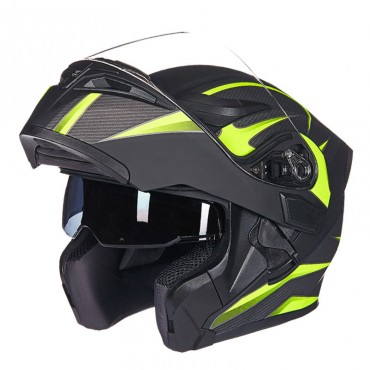 GXT 902 DOT Motorcycle Full Face Helmet Flip up Motocross Double Lens Racing Riding