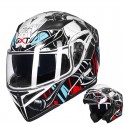 GXT 902 DOT Motorcycle Full Face Helmet Flip up Motocross Double Lens Racing Riding